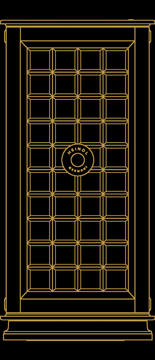 2d front drawing of L safe