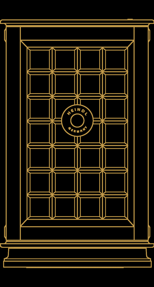 2d front drawing of M safe