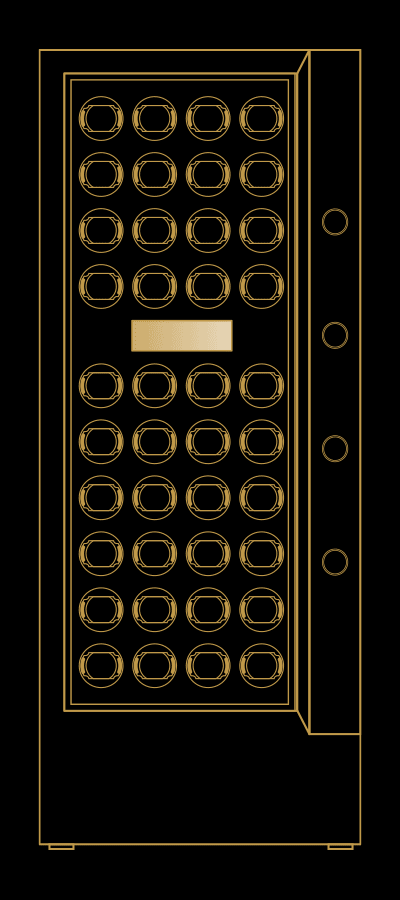 2d front drawing of M safe